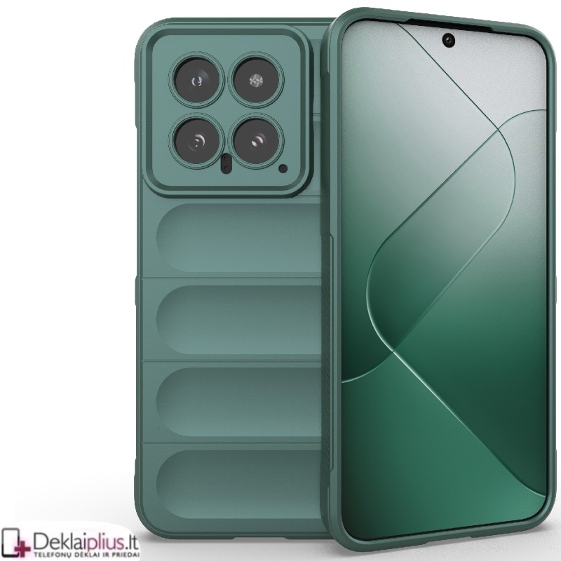 Magic Shield guminis dėklas - žalias (Xiaomi 14) Magic Shield guminis dėklas - žalias (Xiaomi 14)